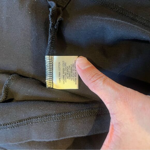 Robert Barakett Georgia Pima Cotton Black Short Sleeve Tee - Picture 4 of 4